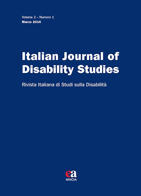 Italian Journal of Disability Studies - V. 2 - N. 1