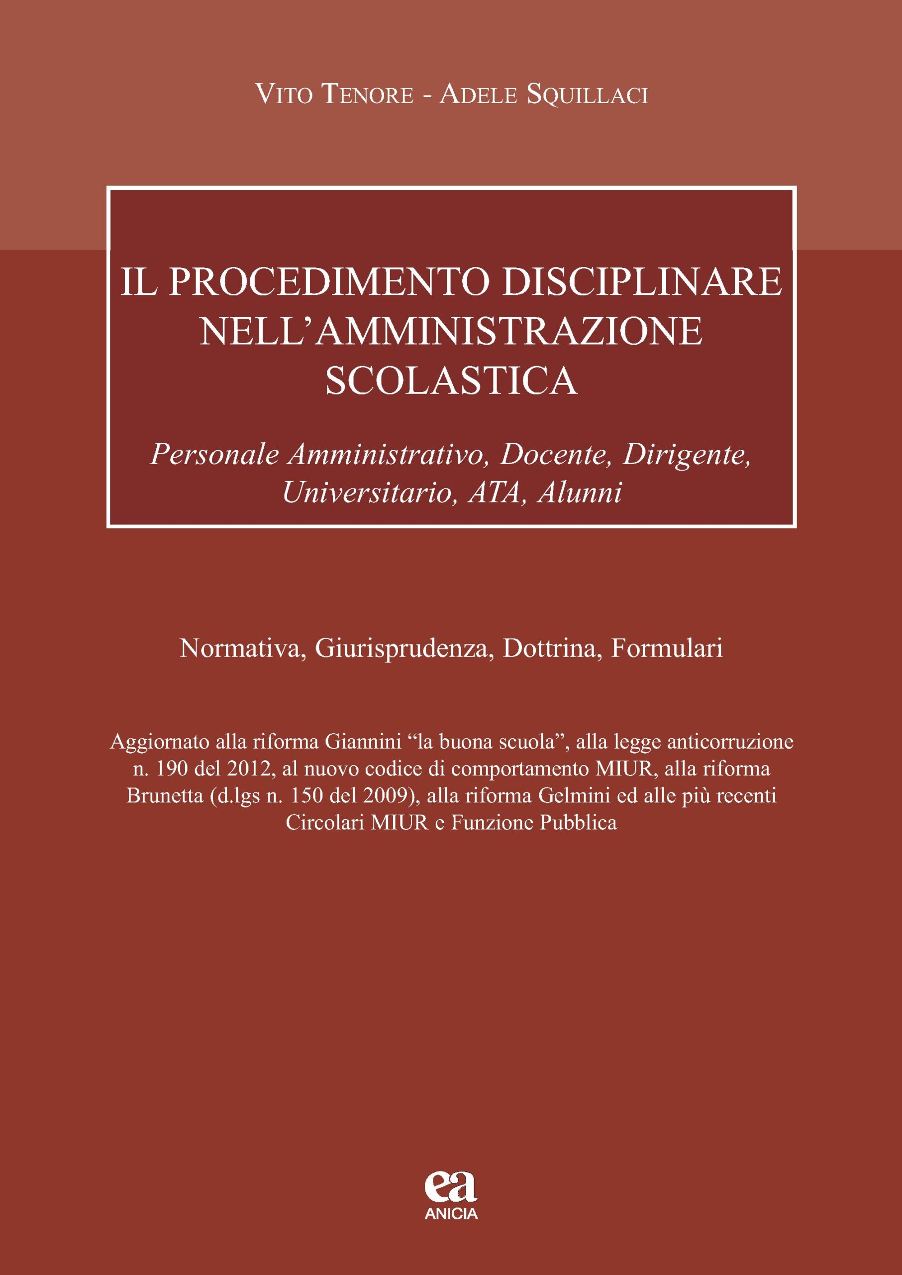 Il procedimento disciplinare nell'amministrazione scolastica