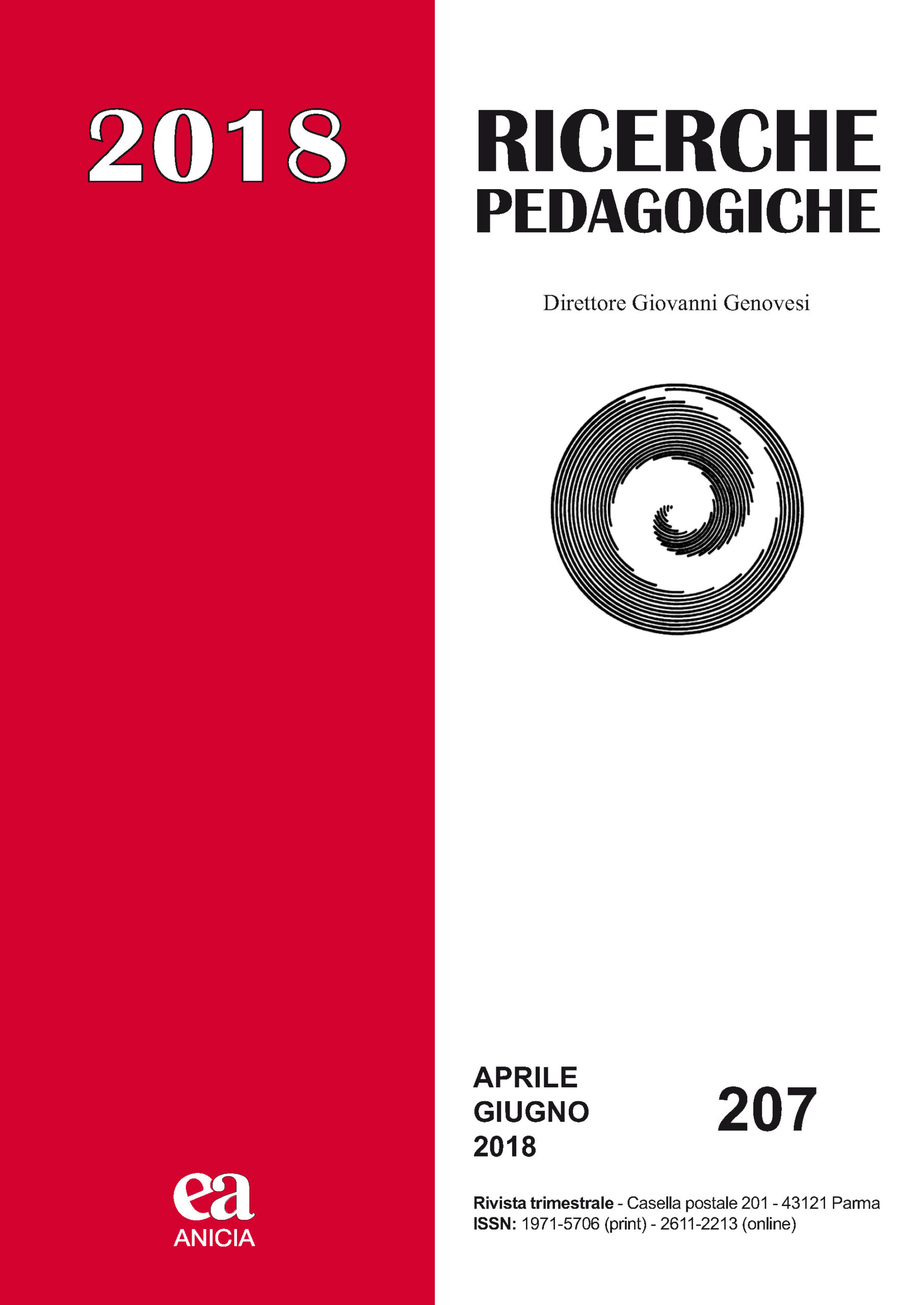 Ricerche Pedagogiche n° 207 | Aprile-Giugno 2018