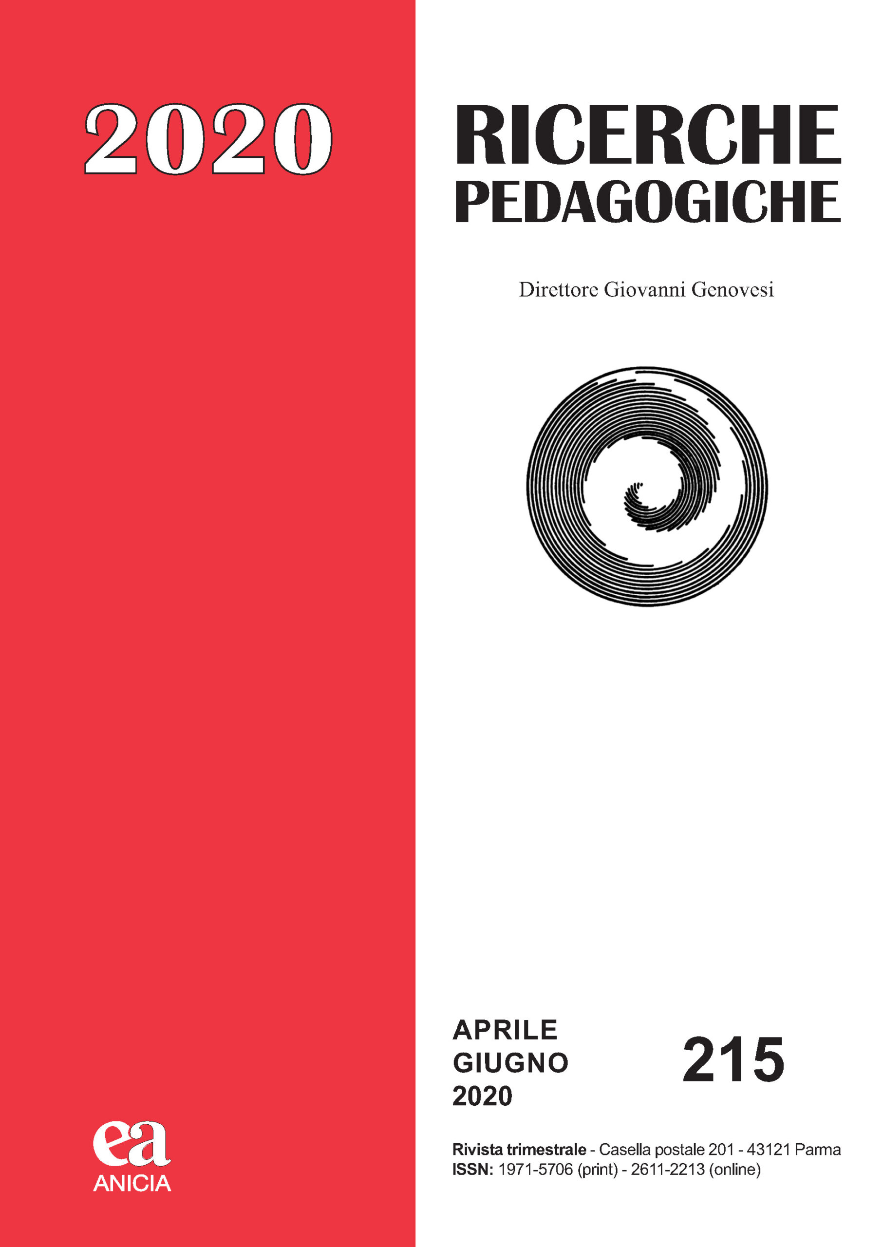 Ricerche Pedagogiche n° 215 | Aprile-Giugno 2020